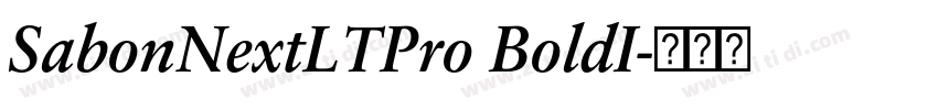 SabonNextLTPro BoldI字体转换